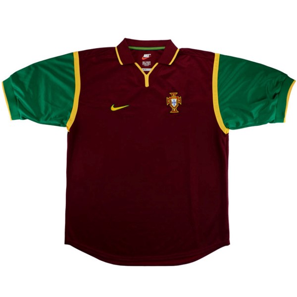 Camiseta Portugal Primera equipación Retro 1999 Rojo